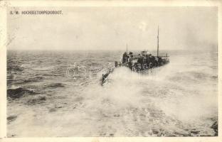 S. M. Hochseetorpedoboot, Phot. Alois Beer, Verlag F. W. Schrinner 1914 / K.u.K. Kriegsmarine, torpedo boat