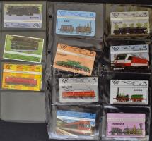 82 db külföldi, főként német és osztrák telefonkártya berakóval