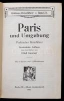 Paris und Umgebung. Griebens Reiseführer 21. Berlin, 1911., Albert Goldsmidt. 13. kiadás. Kopottas e...