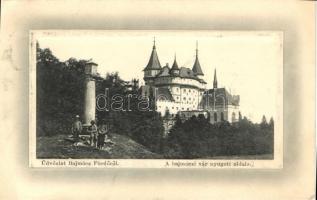 Bajmóc-fürdő, Bojnice; Vár nyugati oldala, W.L. Bp. 582. Ideal / castle