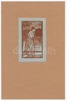 Monori Kovács Jenő (?-?): Vegyes ex libris tétel, klisék és metszetek vegyesen, egy rész dúcon jelze...