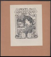 Monori Kovács Jenő (?-?): Vegyes ex libris tétel, klisék és metszetek vegyesen, egy rész dúcon jelze...