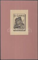 Vegyes ex libris tétel: benne Monori Kovács Jenő (?-?) is, klisék és metszetek vegyesen, egy rész dú...
