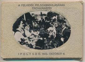 1938 Ipolyság, Sahy; bevonulás / entry of the Hungarian troops, leporello,  So. Stpl. (non PC)