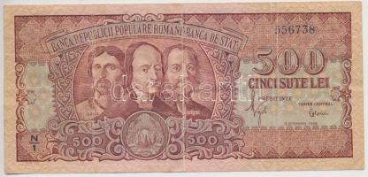 Románia 1949. 500L T:III,III- Romania 1949. 500 Lei C:F,VG