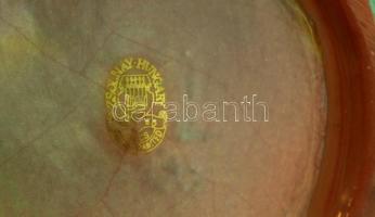 Zsolnay eozin mázas váza, jelzett, hibátlan, 9,5 cm, d:15 cm