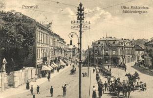 Przemysl, Ulica Mickiewicza, Mickiewiczgasse, Hutter & Kanner / Street, shops