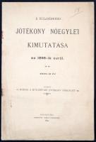 1899 A Kolozsvári Jótékony Nőegylet kimutatása, pp.:18, 22x15cm