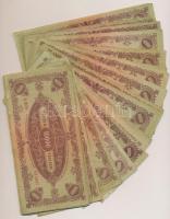 1945. 10.000P (30x) mind "MNB" bélyeggel T:III,III-