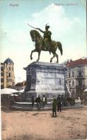Zagreb, Jelacicev Spomenik / statue (EK)