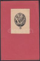 Vegyes ex libris tétel: benne Monori Kovács Jenő (?-?)és A. Pion(?-?)  is, klisék és metszetek vegye...