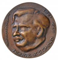 DN Móricz Zsigmond 1879-1942 - Tiszacsécse jelzetlen Br emlékérem (128,89g/66mm) T:2 / Hungary ND Zsigmond Móricz 1879-1942 - Tiszacsécse Br commemorative medallikon without makers mark (128,89g/66mm) C:XF