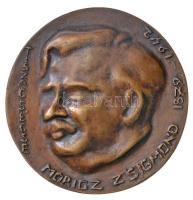 DN "Móricz Zsigmond 1879-1942 - Tiszacsécse" jelzetlen Br emlékérem (128,89g/66mm) T:2 / Hungary ND "Zsigmond Móricz 1879-1942 - Tiszacsécse" Br commemorative medallikon without makers mark (128,89g/66mm) C:XF