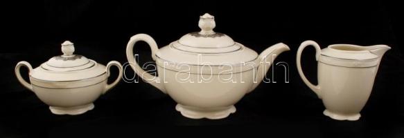 Zeh Scherzer Bavaria hiányos teás készlet,  matricás, jelzett ( csak a kiöntők),  kopott