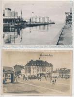 11 db RÉGI külföldi városképes lap, vegyes minőség; holland, norvég, svéd, dán / 11 old European  town-view postcards, mixed quality; Dutch, Norwegian, Swedish, Danish