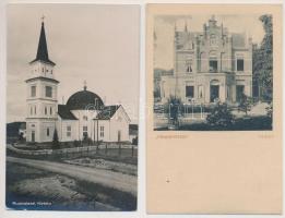 11 db RÉGI külföldi városképes lap, vegyes minőség; holland, norvég, svéd, dán / 11 old European  to...