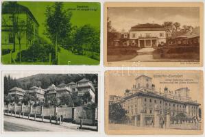 10 db RÉGI történelmi magyar városképes lap, vegyes minőség / 10 old historical Hungarian town-view postcards, mixed quality