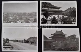 cca 1950 Utazás Kínában, fotók, 44db, 7x9cm