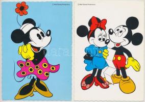 14 db MODERN használatlan rajzfilmfigurás motívumlap, sok Disney / 14 modern unused cartoon motive c...