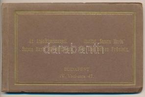 Budapest V. Az Angolkisasszonyok Sancta Maria Nevelőintézete, képeslap füzet 20 db lappal, belsők, jó állapotban