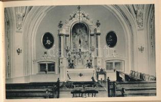 Budapest V. Az Angolkisasszonyok Sancta Maria Nevelőintézete, képeslap füzet 20 db lappal, belsők, j...