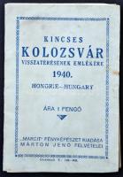 1940 Kolozsvár, Cluj; Kolozsvár visszatérésének emlékére kiadott leporello füzet, Horthy Miklós, nem képeslap hátoldalú / entry of the Hungarian troops, leporello, (non PC)