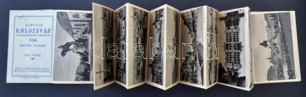 1940 Kolozsvár, Cluj; Kolozsvár visszatérésének emlékére kiadott leporello füzet, Horthy Miklós, nem...