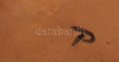 Őz suta és gidája, jelzett mázas kerámia figura, hibátlan, m: 14 cm