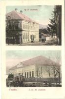 Tiszolc, Tisovec; Evangélikus népiskola, magyar királyi állami népiskola, kiadja Hortinsky F. / schools (EK)
