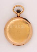 Arany (Au) 18 K másodpermutatós zsebóra, Glashutte szerkezettel, jelzett, sorszámozott (70003), szám...