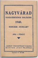 2 db RÉGI erdélyi városképes leporello; Nagyvárad visszatérés emlékére, és Szatmárnémeti / 2 oldTran...