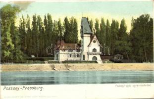 Pozsony, Pressburg, Bratislava; Pozsonyi hajós egylet épülete / boat club