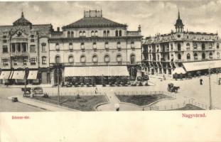 Nagyvárad, Oradea; Bémer tér, Emke kávéház, kiadja Rigler József Ede / square, coffee (EB)