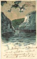 Kazán szoros / gorge, litho s: Heyer (r)