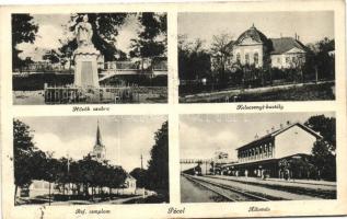 Pécel - 2 db régi képeslap