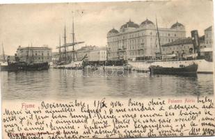 Fiume - 2 db régi képeslap és egy előlap / 2 old postcards and one front cover