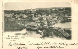 Vízaknafürdő, Ocna Sibiului; látkép, kiadja G. A. Seraphin / general view