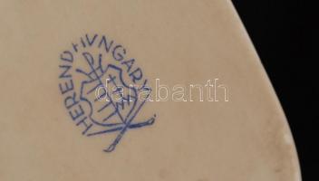 Herendi Viktória mintás cipő, kézzel festett, jelzett, hibátlan, h:10 cm, m:5 cm