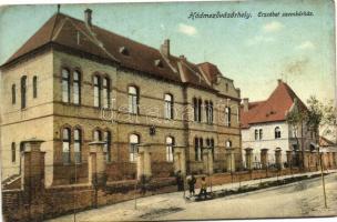 Hódmezővásárhely, Koncz palota, Erzsébet szemkórház, Református templom - 3 db régi képeslap