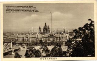 Budapest V. Pesti Magyar Kereskedelmi Bank,látkép - 3 db képeslap