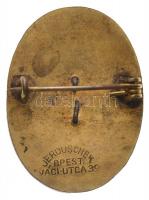 1912. "Országos Szociálpolitikai Intézet" zománcozott Br jelvény "JEROUSCHEK BPEST VÁ...