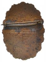 ~1920-1930. "Állami Gróf Brunszvik Teréz Kisdedóvónőképző Budapest 1837" zománcozott fém j...