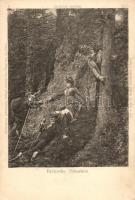 3 old German humorous postcards