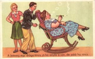 4 db RÉGI humoros képeslap / 4 pre-1945 Hungarian humorous postcards