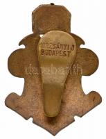~1920-1930. Zománcozott Br koronás lövész gomblyukjelvény "MORZSÁNYI J. BUDAPEST" gyártói ...