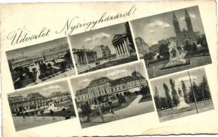 Nyíregyháza - 5 db régi képeslap