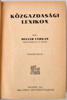 Heller Farkas: Közgazdasági Lexikon. Második kiadás. Budapest, 1937, Grill Károly Könyvkiadóvállalat...