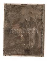 Földműves asszonyok, fém nyomólemez olvashatatlan szignóval, 14×11 cm