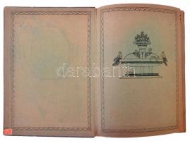 Közepes alakú képeslapalbum 50 lappal összesen 150 férőhellyel / Medium sized postcard album with 50...
