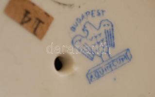 Aquincumi női akt, kézzel festett, jelzett, hibátlan, m: 22,5 cm